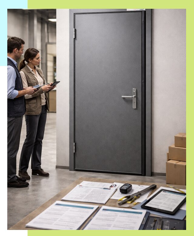 Сертификация противопожарных дверей в Угличе от 9378 р. | Алешин-Глч