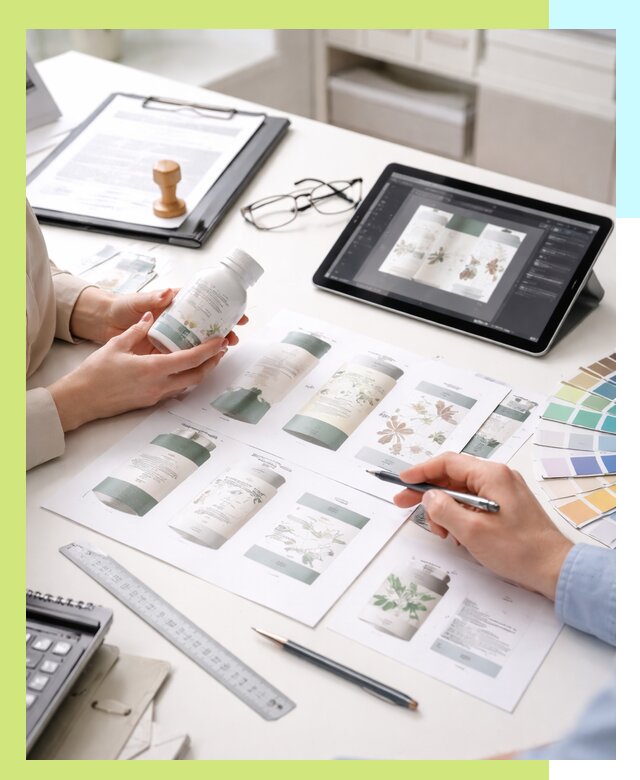 Профессиональная разработка дизайна и текста этикетки продукции в Угличе