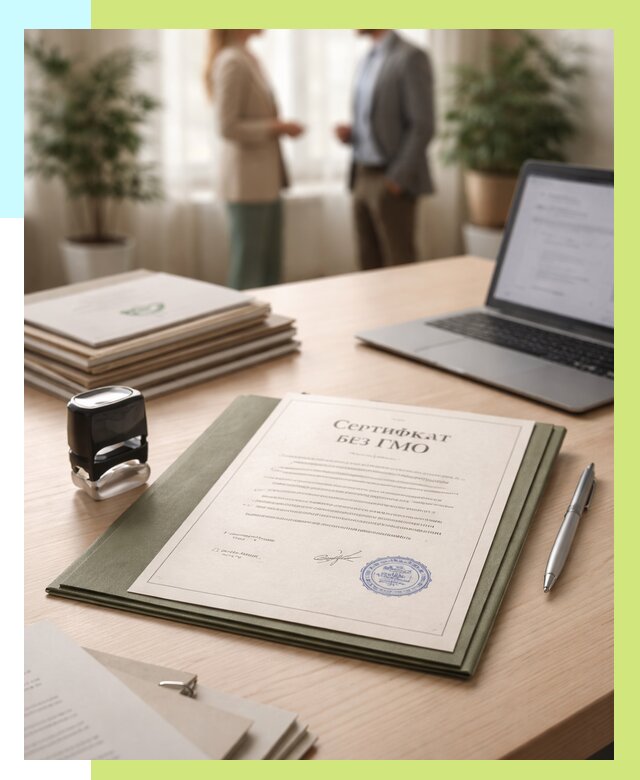 Сертификат без ГМО в Угличе от 7815 р. оформить срочно Алешин-Глч