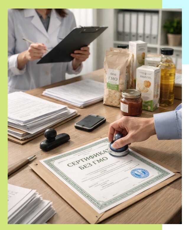 Получение сертификата Без ГМО для продукции в Угличе